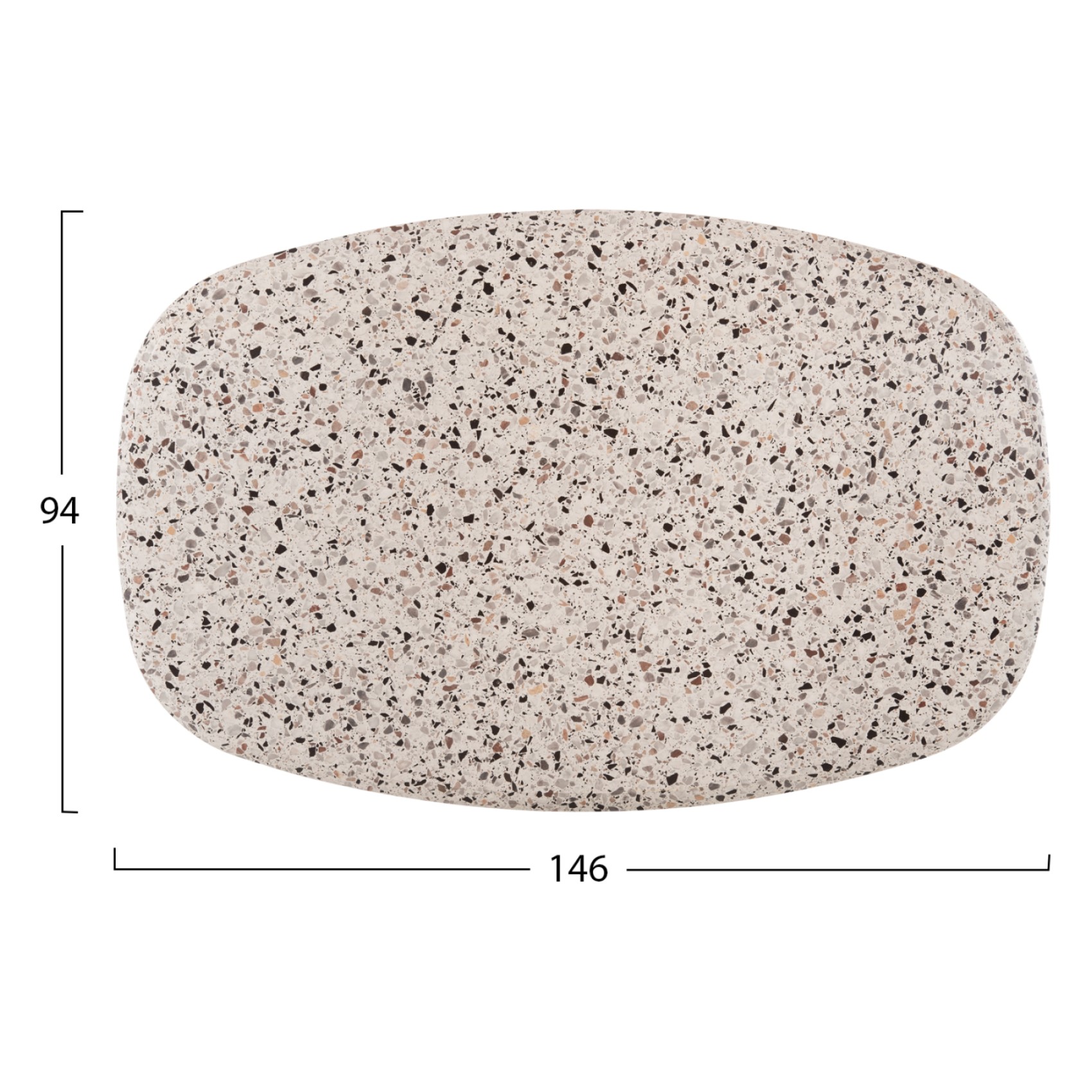 ΕΠΙΦΑΝΕΙΑ ΤΡΑΠΕΖΙΟΥ 5766 WERZALIT HM5916.16 TERRAZZO 146X94 εκ.