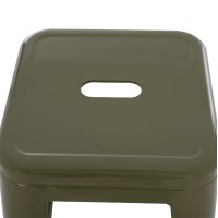 ΣΚΑΜΠΟ ΜΠΑΡ ΜΕΤΑΛΛΙΚΟ MELITA-PRO HM8642.43 ΣΕ DARK OLIVE 43x43x78Υεκ.