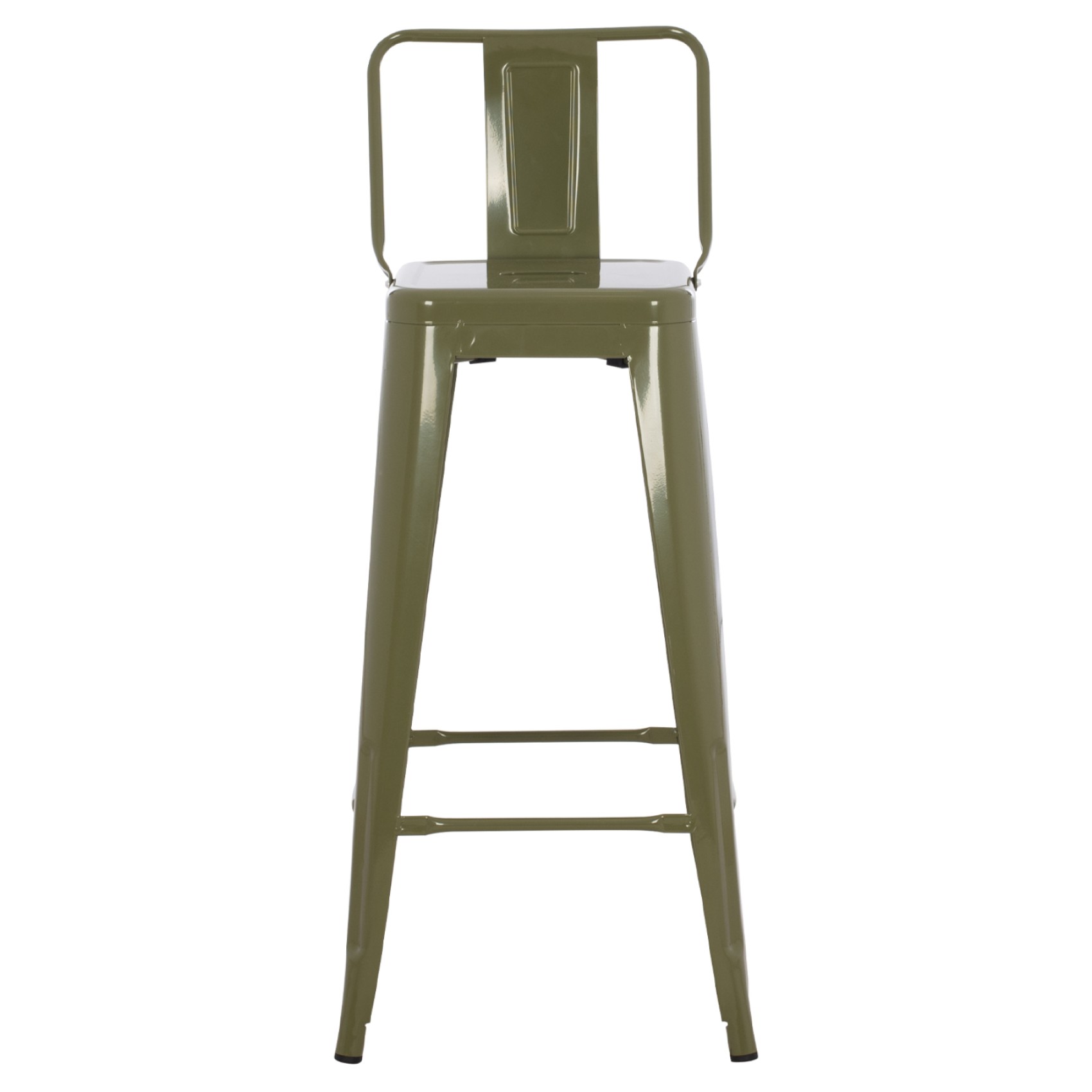 ΣΚΑΜΠΟ BAR ME ΠΛΑΤΗ ΜΕΤΑΛΛΙΚΟ MELITA-PRO HM8643.43 DARK OLIVE GREEN 42x42x100Υεκ.