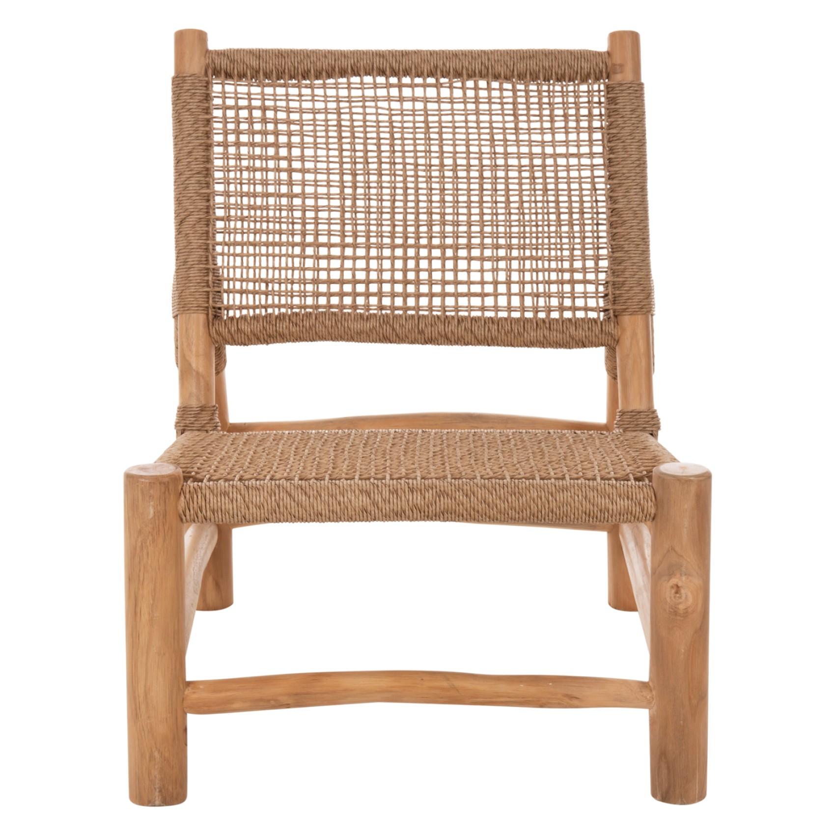 ΚΑΡΕΚΛΑ LONDER HM5986 ΞΥΛΟ TEAK ΣΕ ΦΥΣΙΚΟ ΚΑΙ ΣΥΝΘΕΤΙΚΟ RATTAN 63x77x77Υεκ.