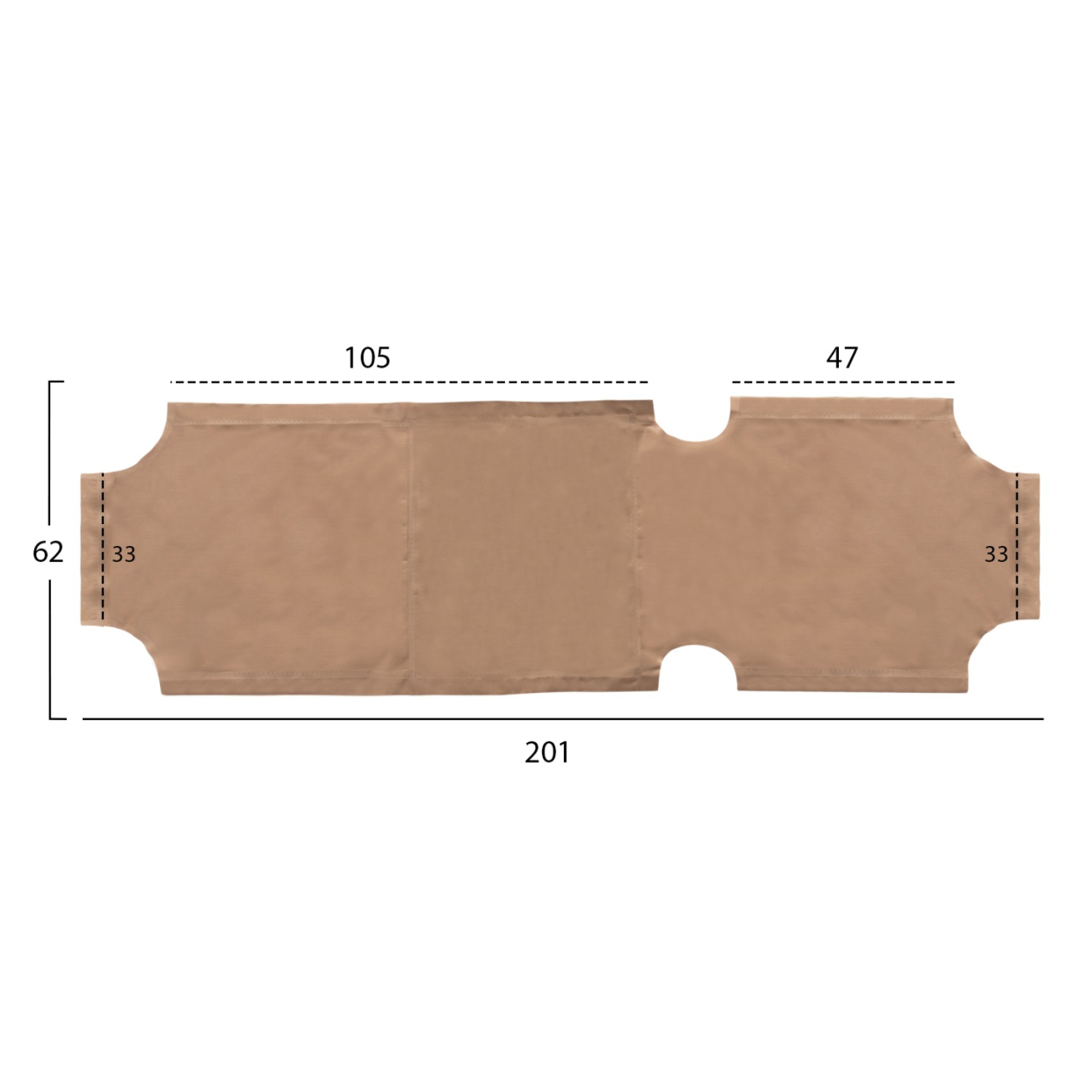 ΠΑΝΙ TEXTILENE 600gr/m2 2X1 ΑΝΤΑΛΛΑΚΤΙΚΟ ΞΑΠΛΩΣΤΡΑΣ HM5072.70 ΜΠΕΖ