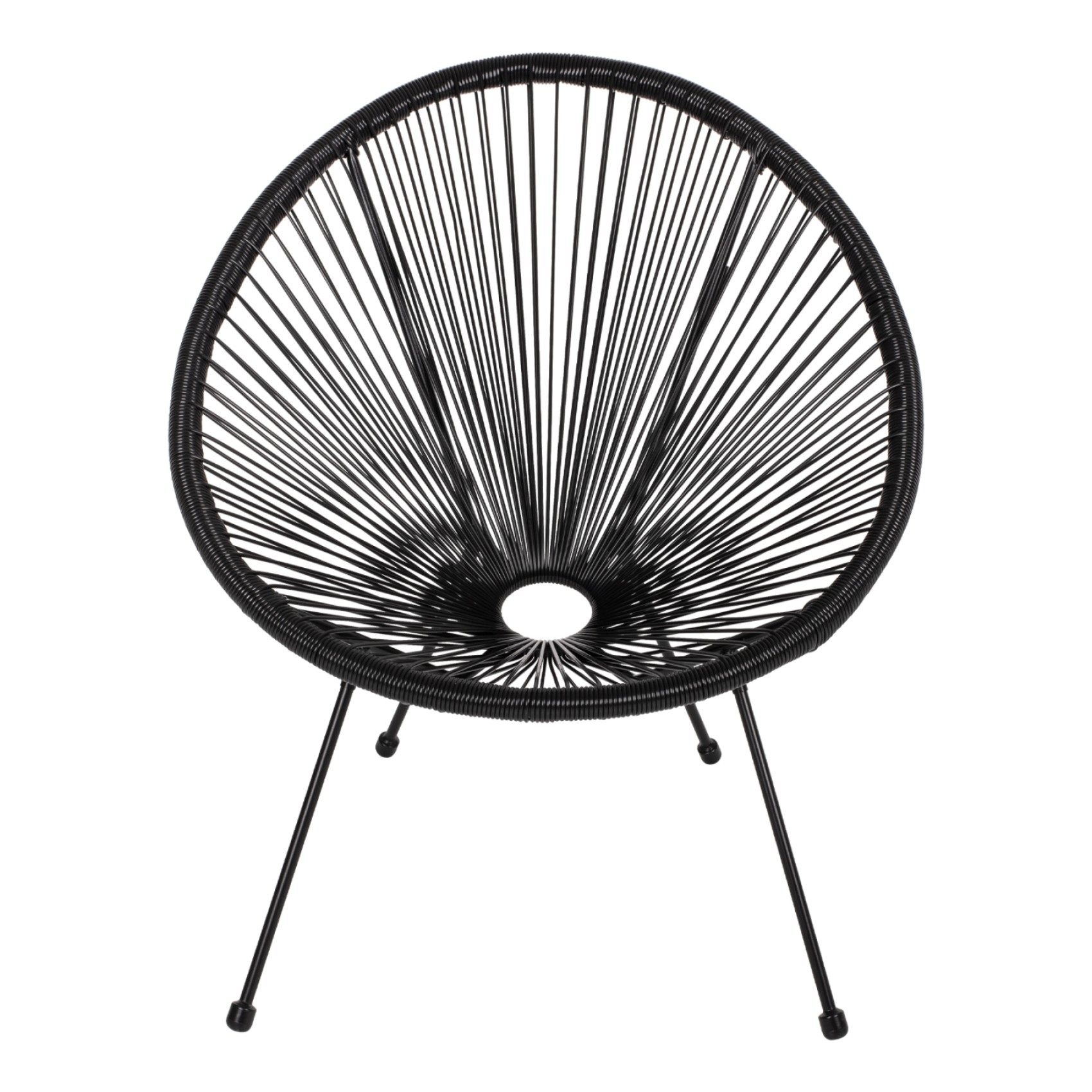 ΣΕΤ ΕΞΩΤΕΡΙΚΟΥ ΧΩΡΟΥ 3ΤΜΧ ACAPULCO HM21101 P.E.RATTAN-ΜΕΤΑΛΛΟ ΣΕ ΜΑΥΡΟ