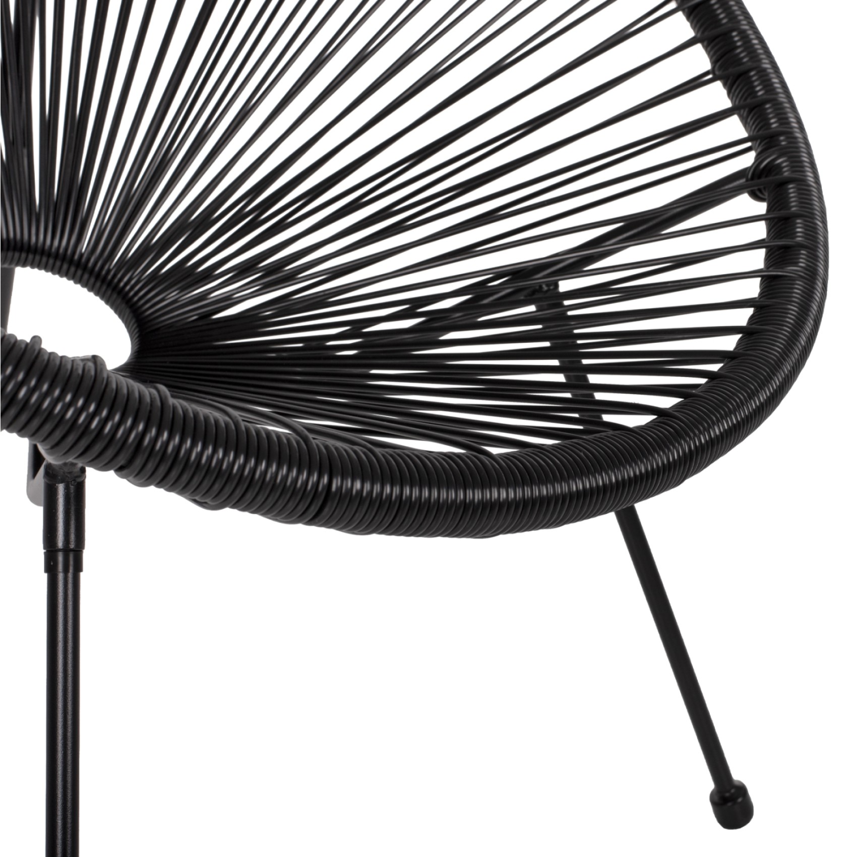 ΣΕΤ ΕΞΩΤΕΡΙΚΟΥ ΧΩΡΟΥ 3ΤΜΧ ACAPULCO HM21101 P.E.RATTAN-ΜΕΤΑΛΛΟ ΣΕ ΜΑΥΡΟ