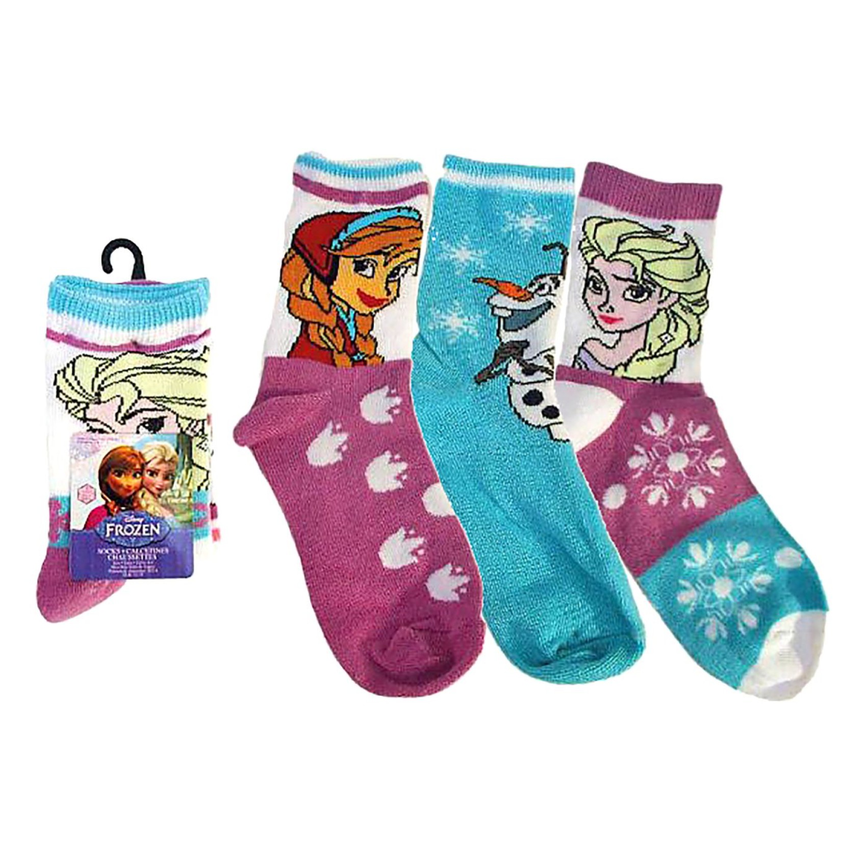 Κάλτσες Ημίκοντες Frozen σετ=3 Ζευγάρια 1 Size (No:32-35) Disney 701570623513